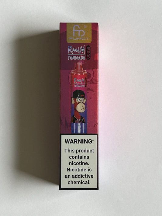 Blue Sour Raspberry RandM Tornado 15,000 Puff